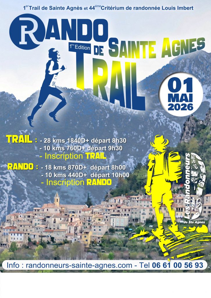 TRAIL / RANDO DE SAINTE AGNES 2026