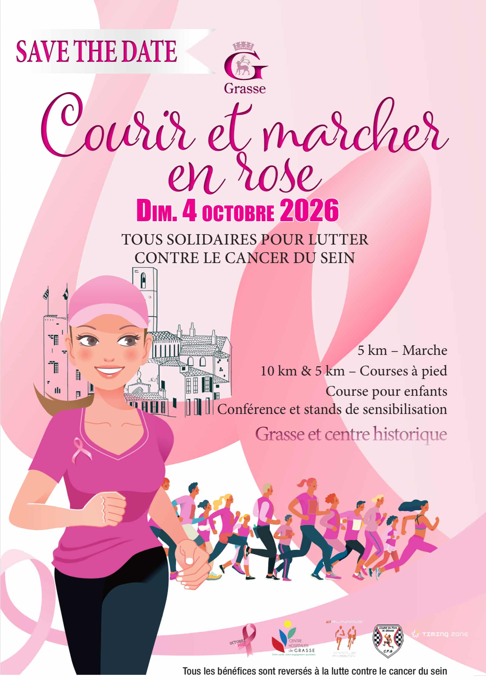 COURIR ET MARCHER EN ROSE